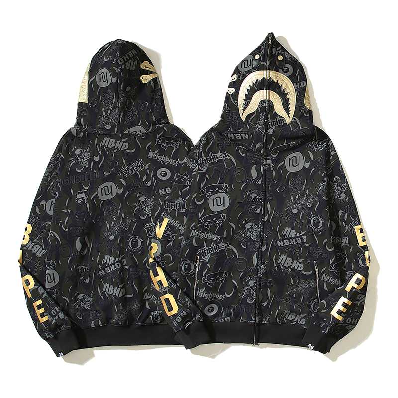 Bape x x NBHD Full Zip Hoodie - DopestKickz