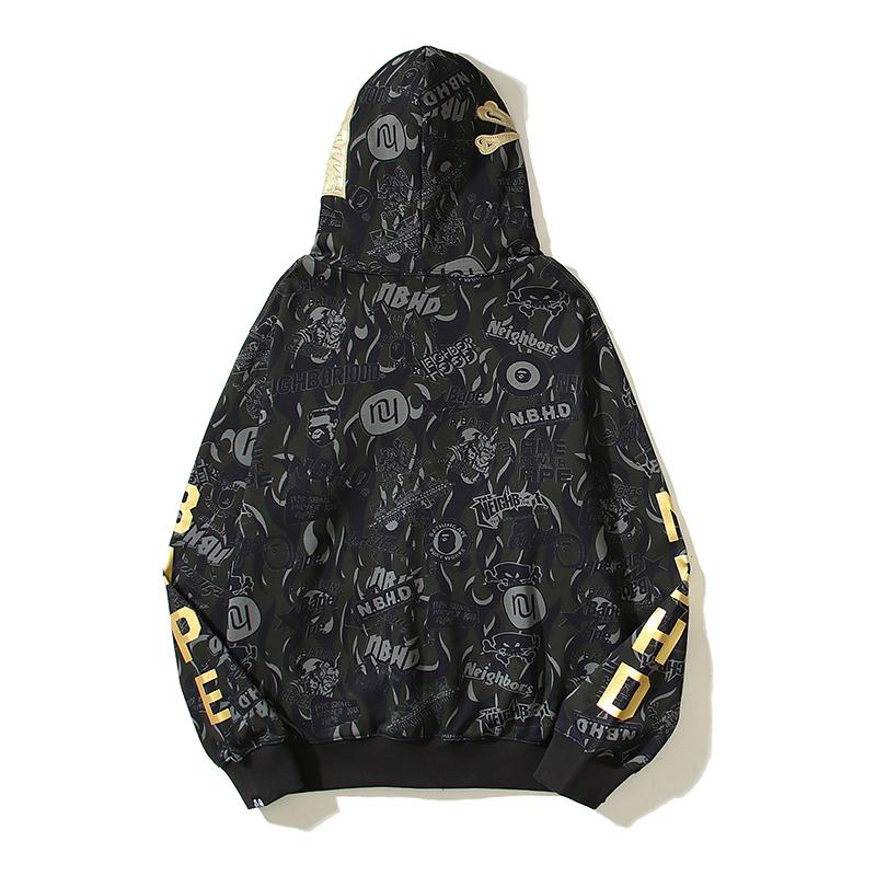 Bape x x NBHD Full Zip Hoodie - DopestKickz