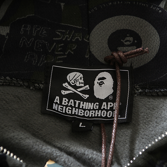 Bape x x NBHD Full Zip Hoodie - DopestKickz