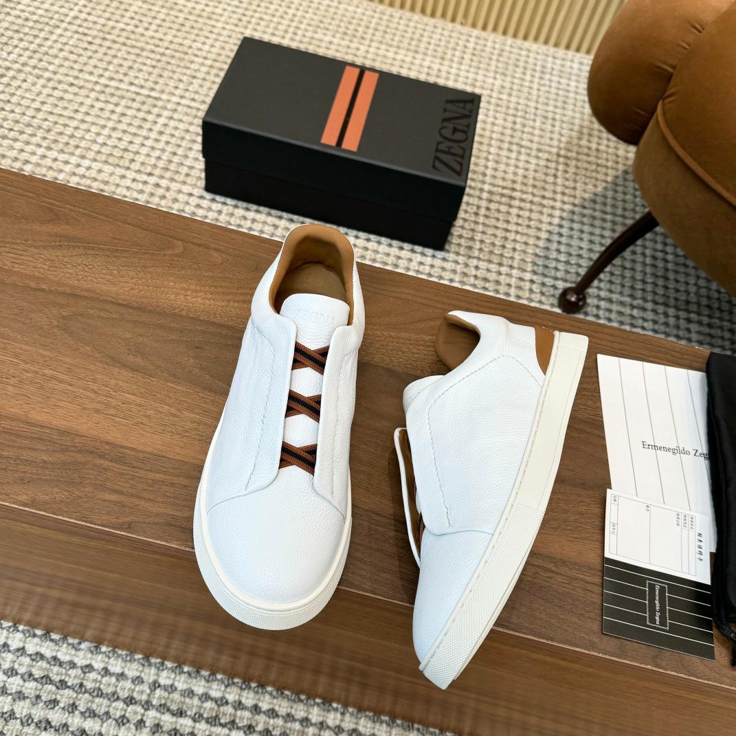 Zegna Leather Sneakers - DopestKickz