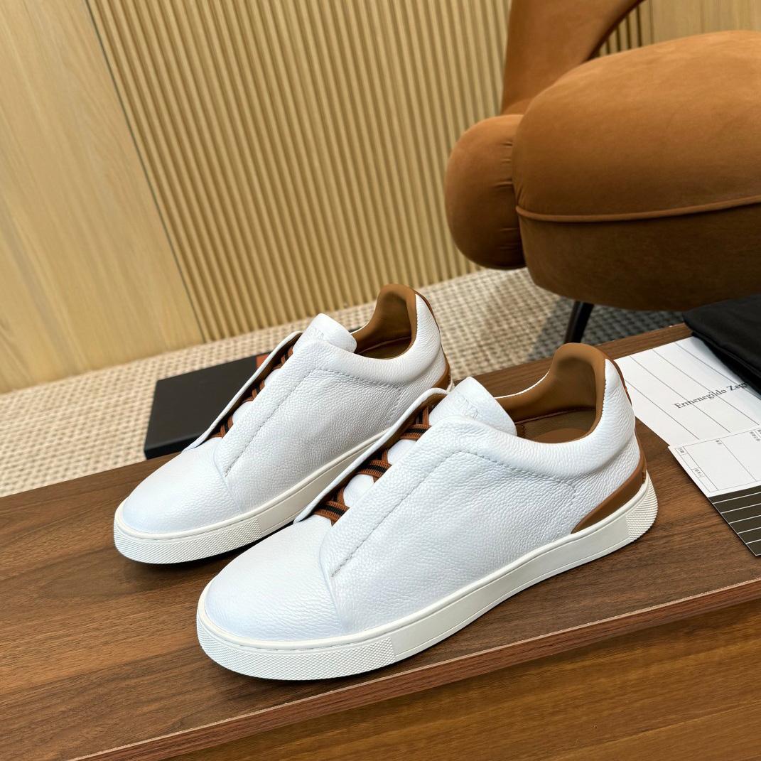 Zegna Leather Sneakers - DopestKickz