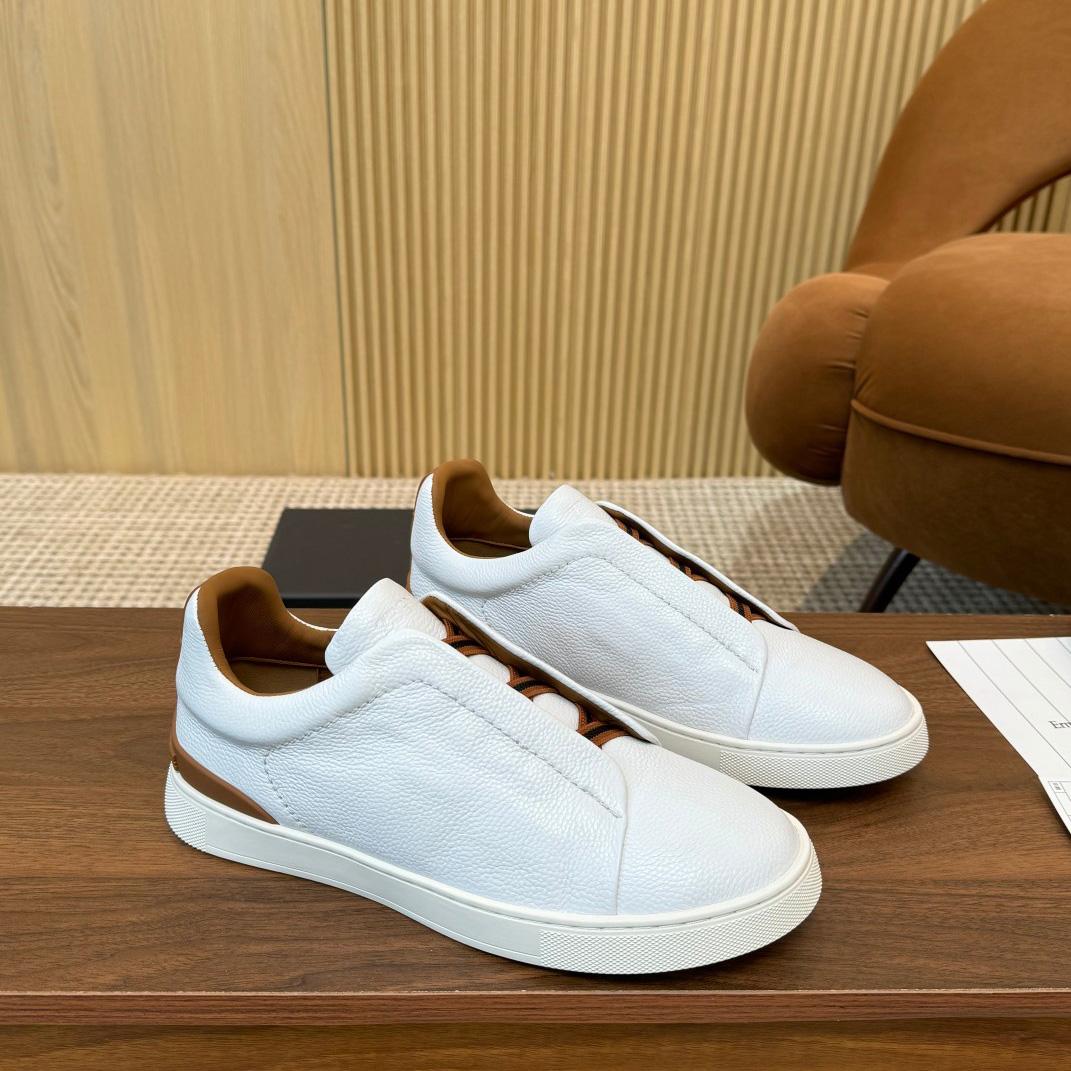 Zegna Leather Sneakers - DopestKickz