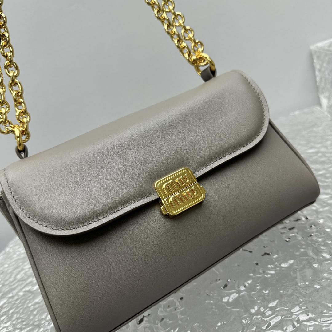 Miu Miu Leather Shoulder Bag - DopestKickz