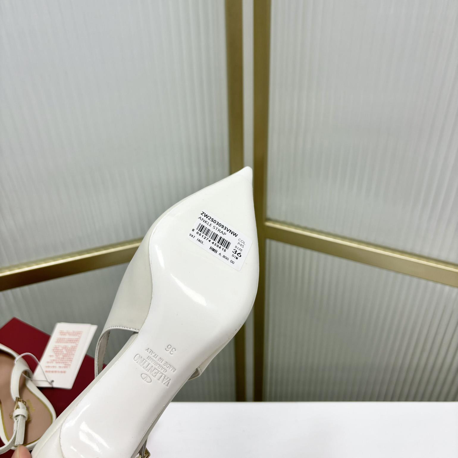 Valenti The Bold Edition VLogo Calfskin Slingback Pump   60mm - DopestKickz