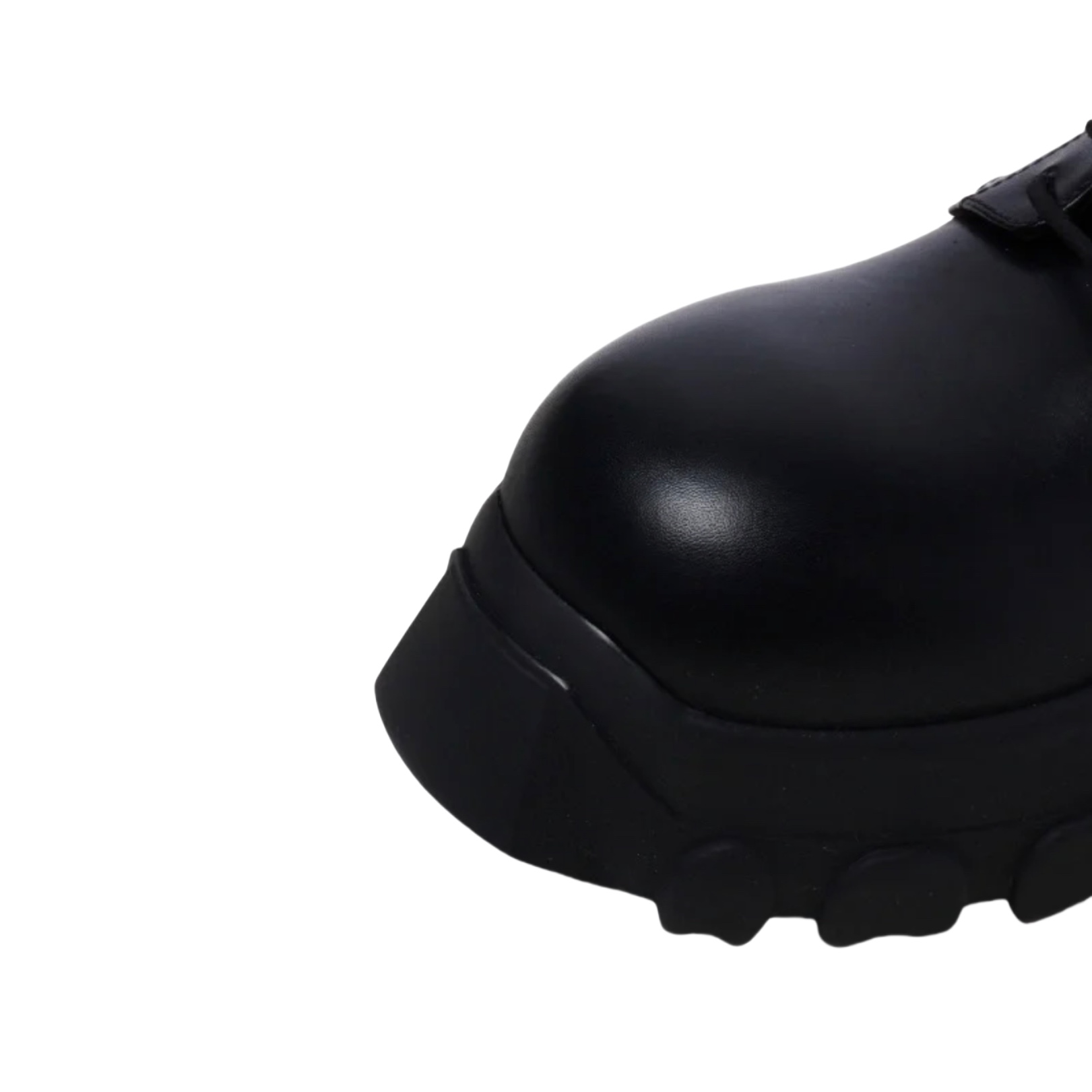 Rick Owens Bozo Tractor Leather Derby Shoes - DopestKickz