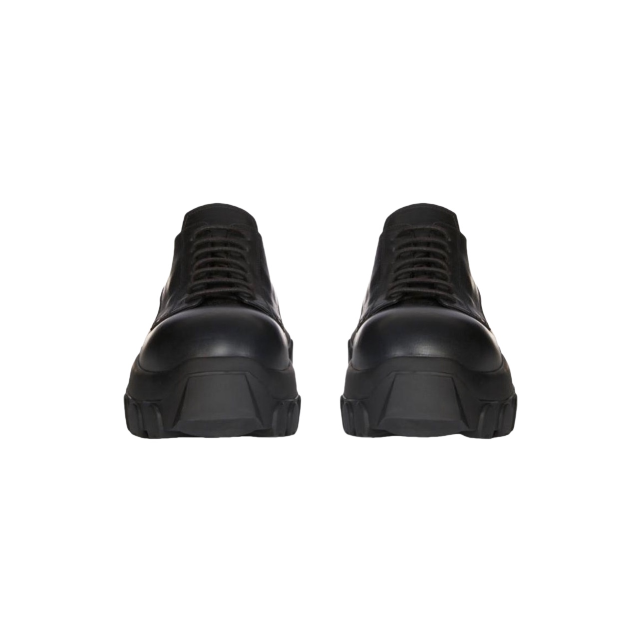 Rick Owens Bozo Tractor Leather Derby Shoes - DopestKickz