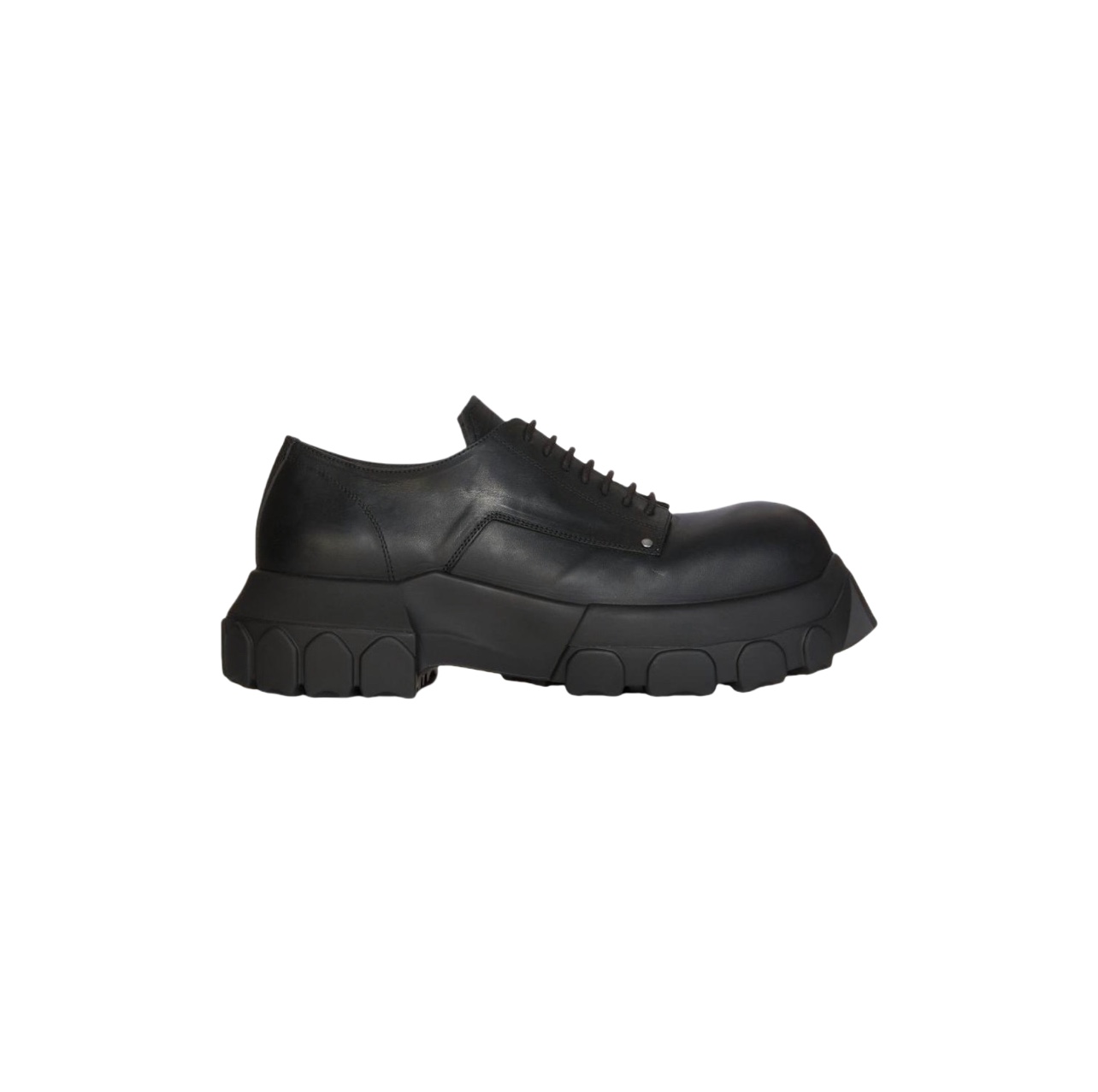Rick Owens Bozo Tractor Leather Derby Shoes - DopestKickz
