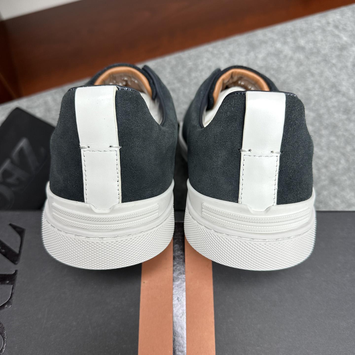 Zegna Suede Triple Stitch™ Sneakers - DopestKickz