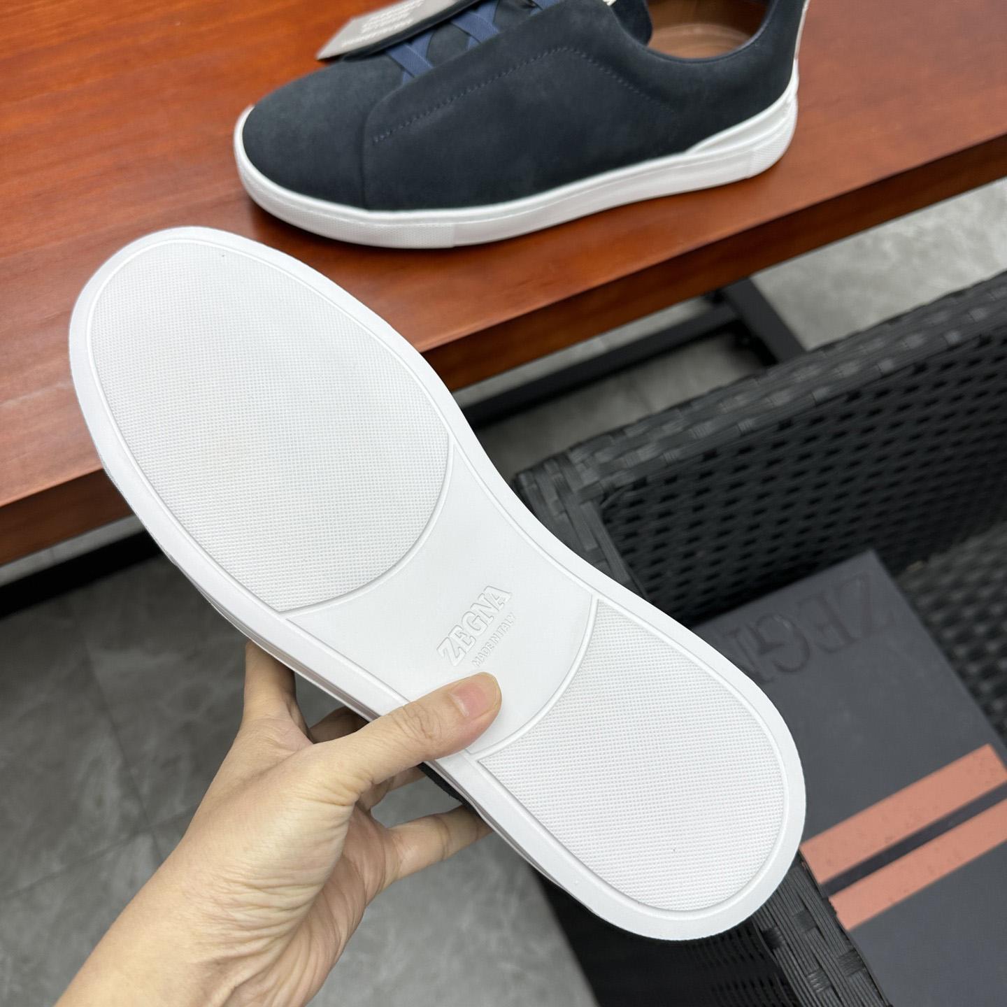 Zegna Suede Triple Stitch™ Sneakers - DopestKickz