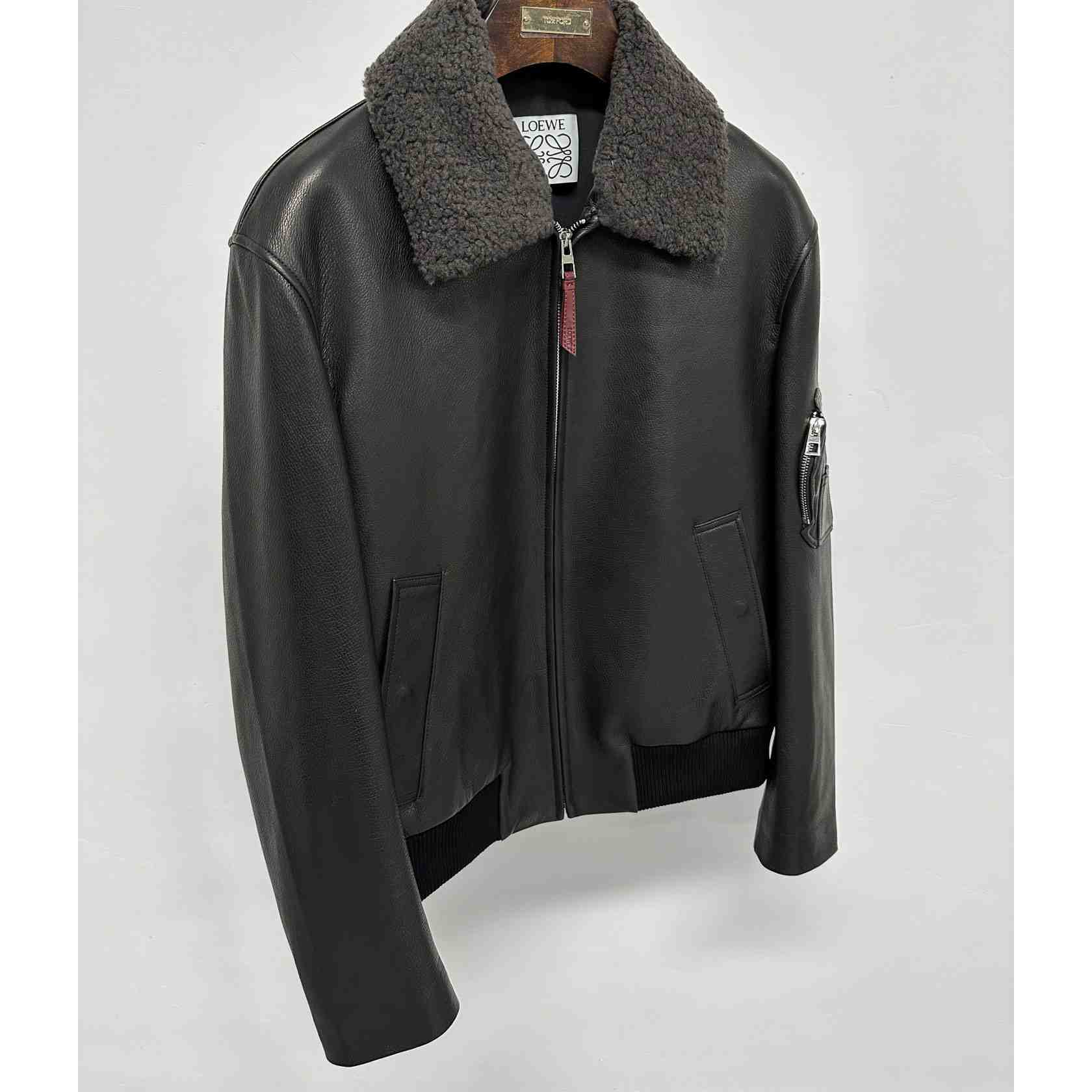 Loewe Bomber Jacket In Nappa Lambskin - DopestKickz