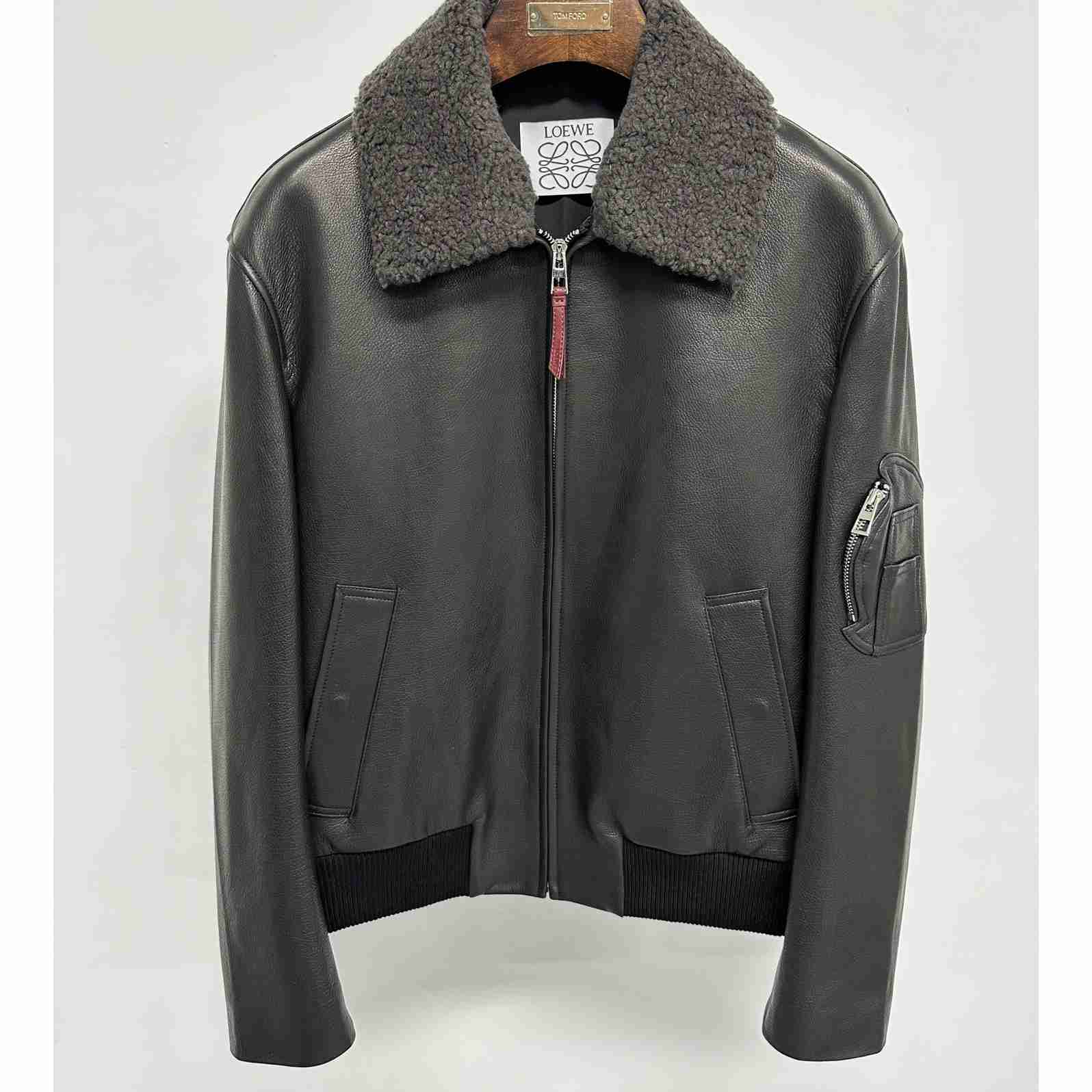 Loewe Bomber Jacket In Nappa Lambskin - DopestKickz