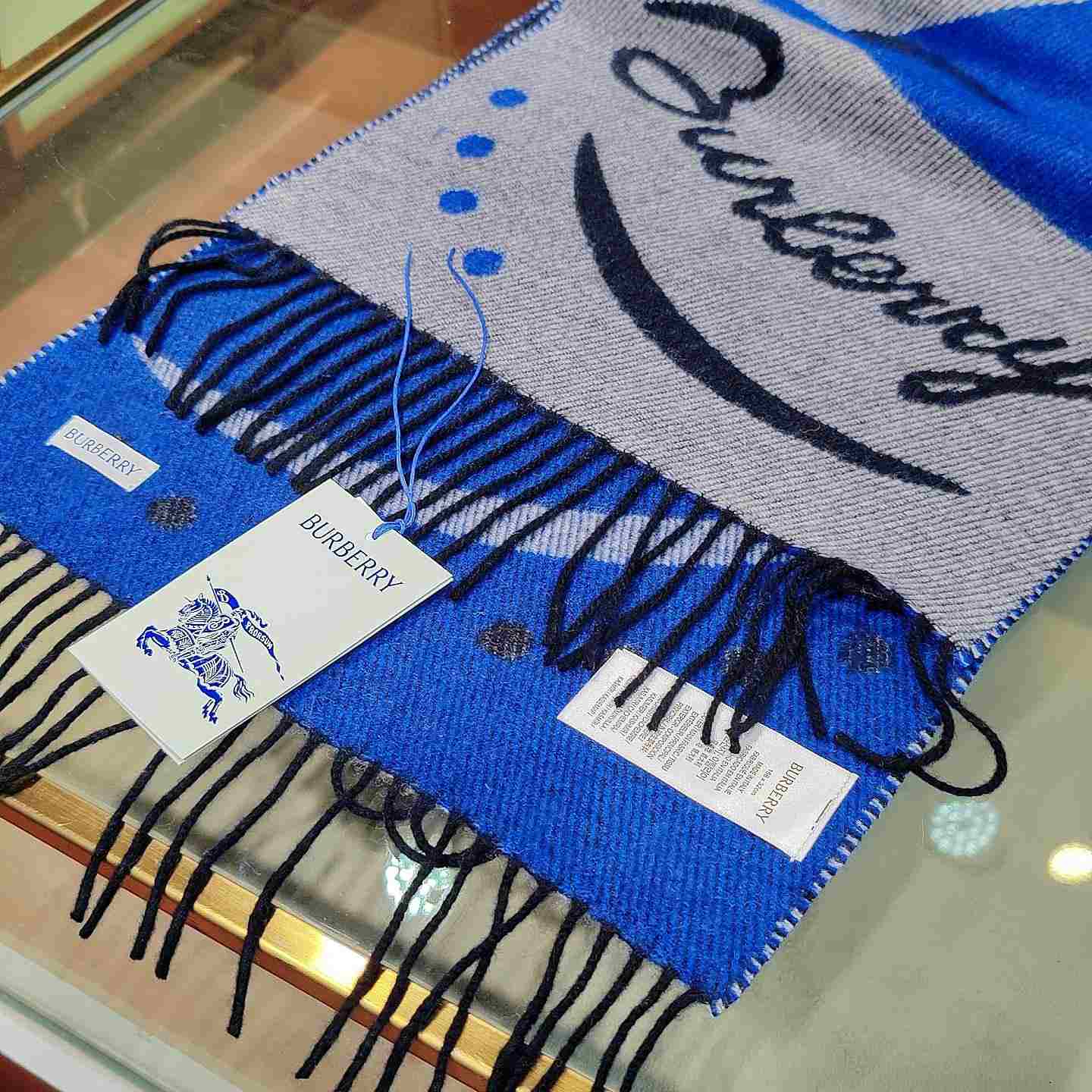 Burberry Mirrored Horse Cashmere Scarf - DopestKickz