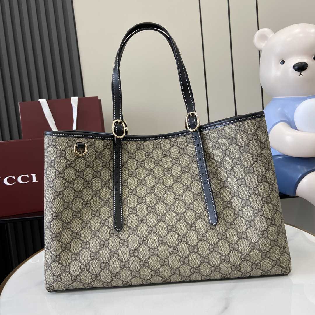 Gucci GG Emblem Medium Tote Bag - DopestKickz