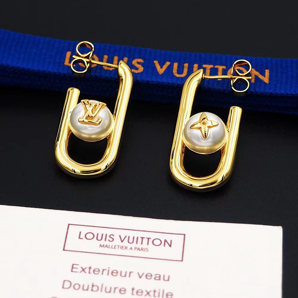 Louis Vuitton My LV Chain Pearls Earrings   M01451 - DopestKickz