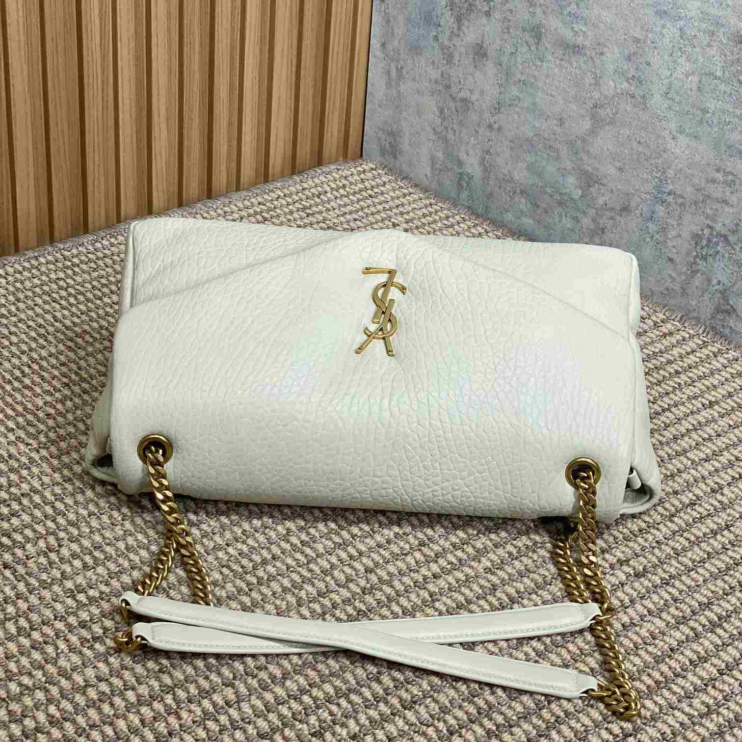 Saint Laurent Calypso Large In Grained Lambskin - DopestKickz