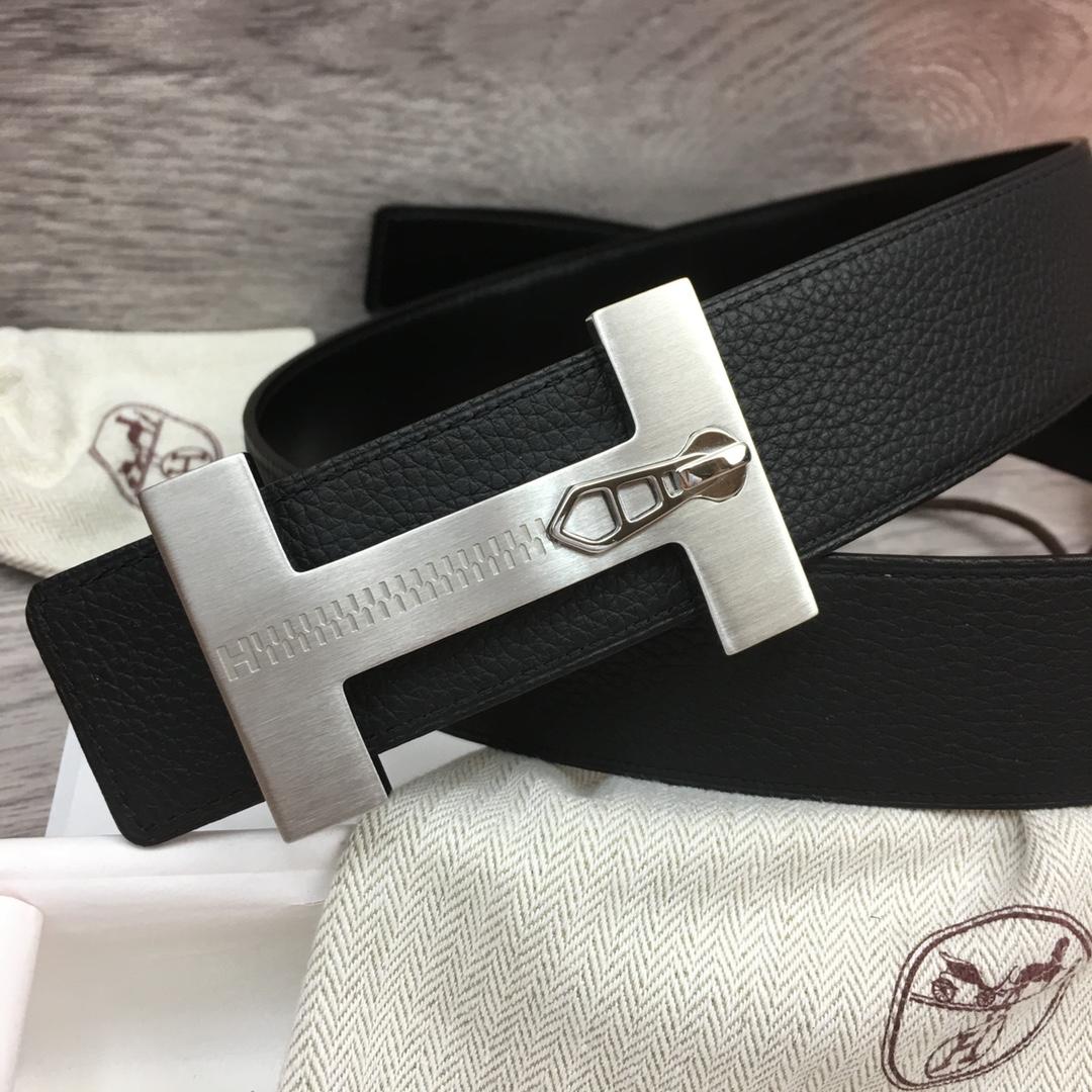 Hermes Leather H Buckle Belt - DopestKickz
