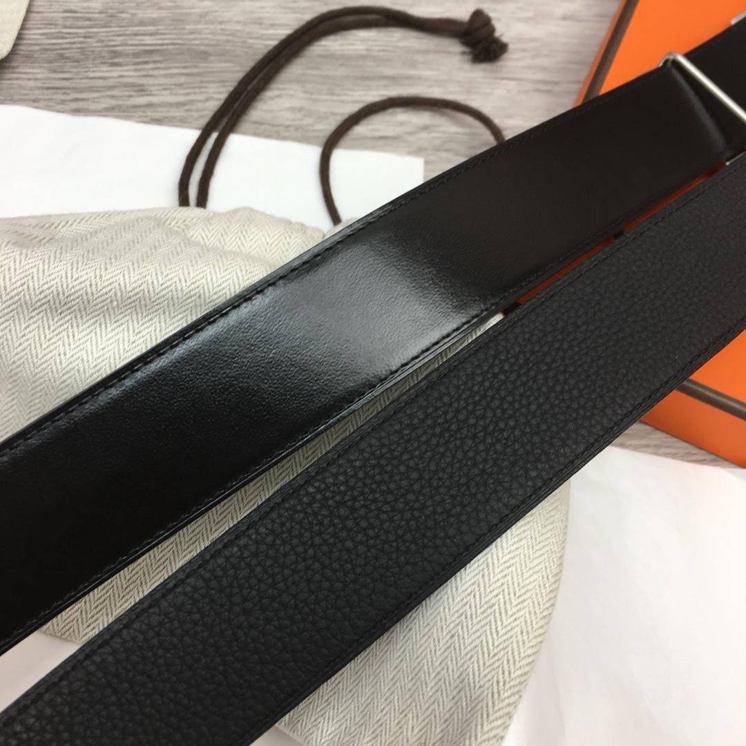 Hermes Leather H Buckle Belt - DopestKickz