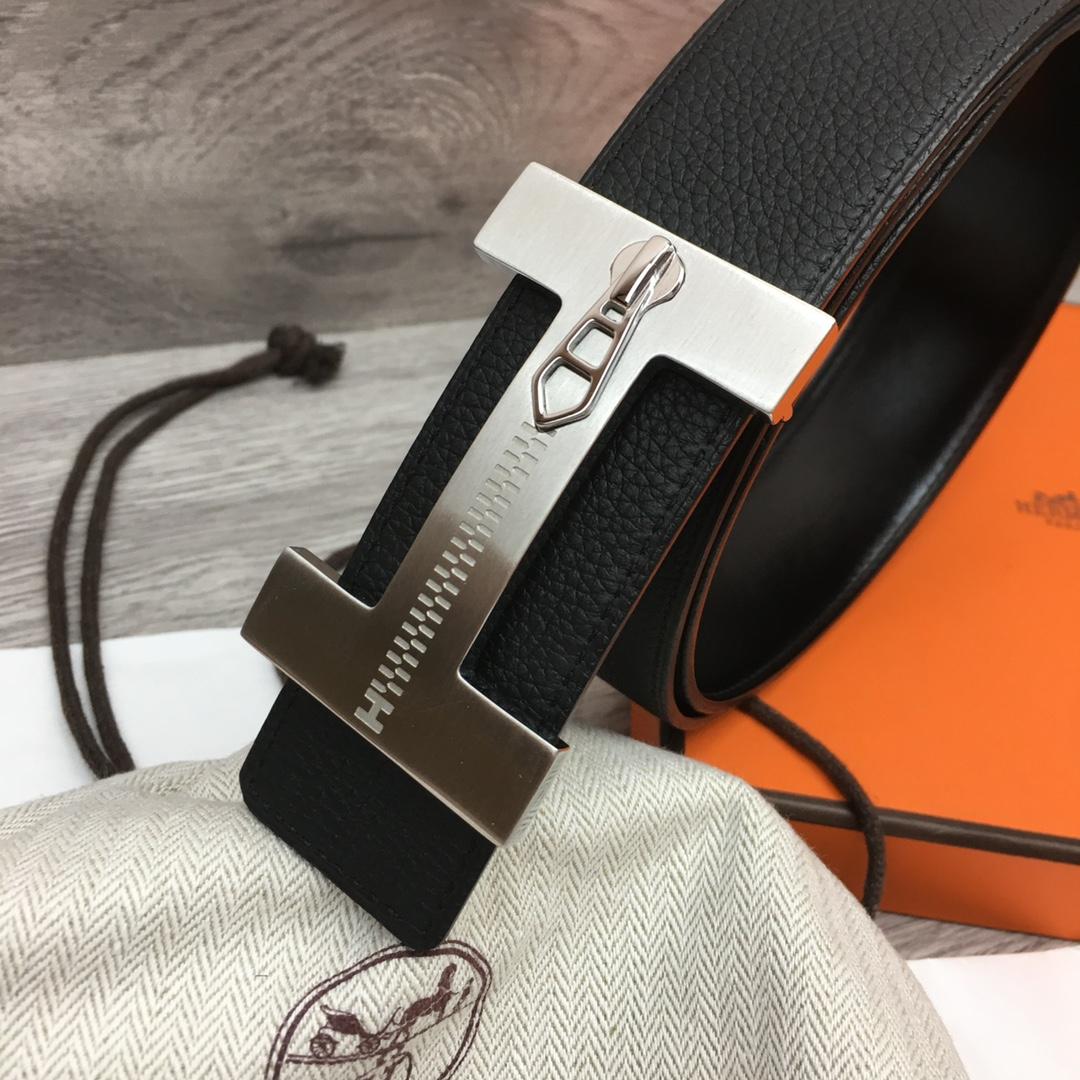 Hermes Leather H Buckle Belt - DopestKickz