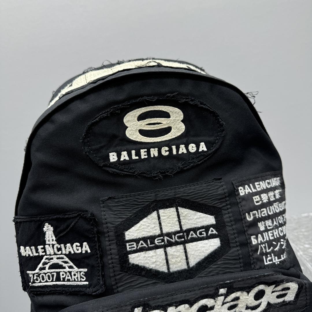 Balenciaga Explorer Patched Backpack   32x9x 47cm - DopestKickz