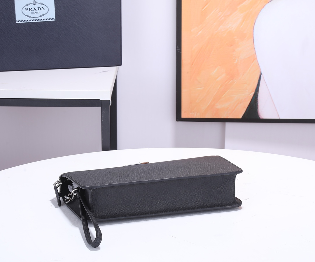 Prada Saffiano Leather Clutch  (26.5*17*5cm) - DopestKickz