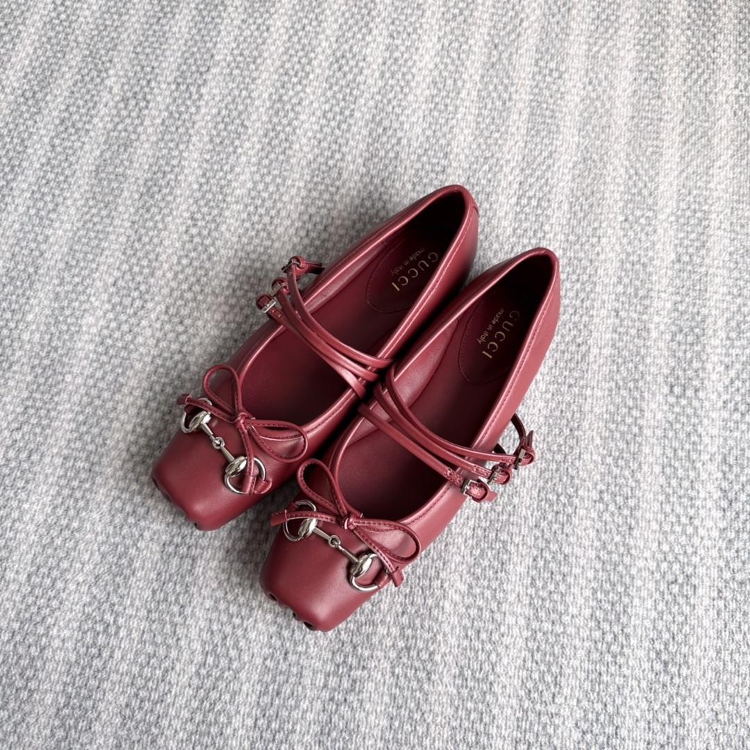 Gucci Women's Gucci Horsebit Ballet Flat - DopestKickz