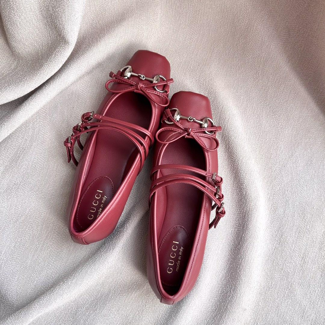 Gucci Women's Gucci Horsebit Ballet Flat - DopestKickz