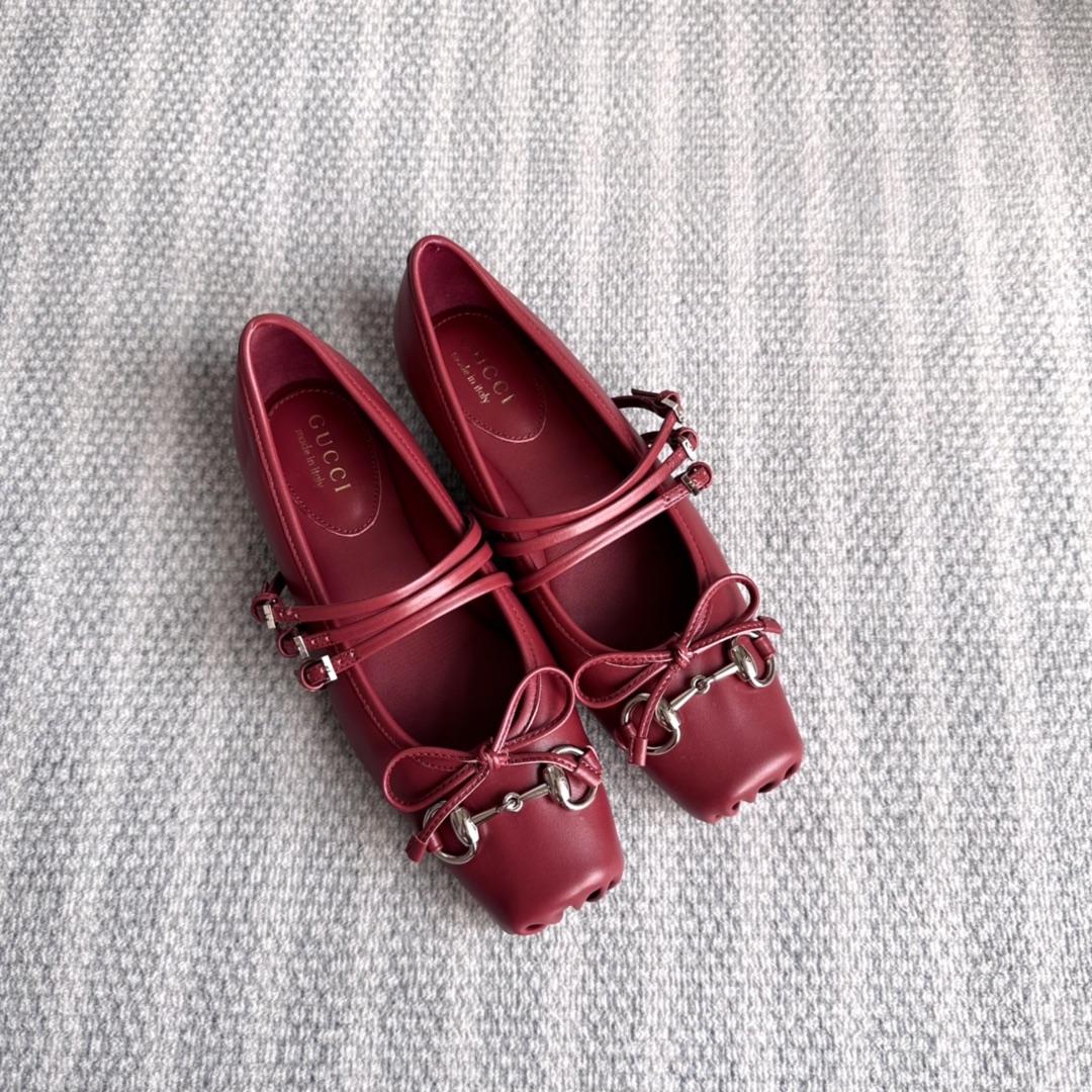 Gucci Women's Gucci Horsebit Ballet Flat - DopestKickz