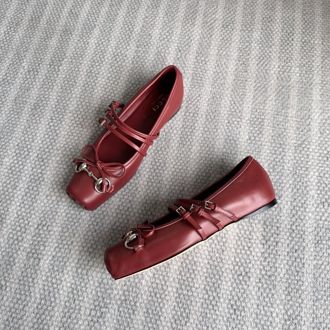 Gucci Women's Gucci Horsebit Ballet Flat - DopestKickz