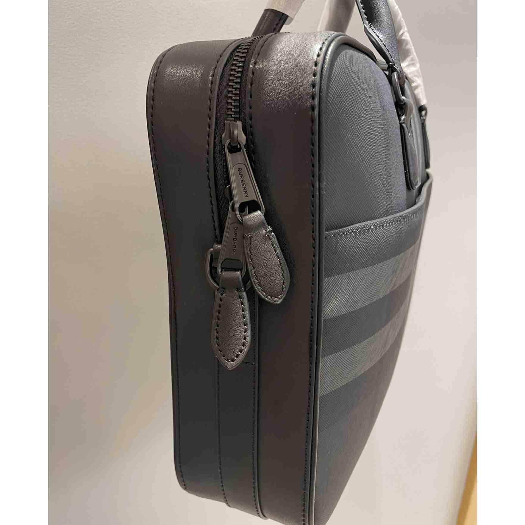 Burberry Ainsworth Checked Zipped Briefcase - DopestKickz