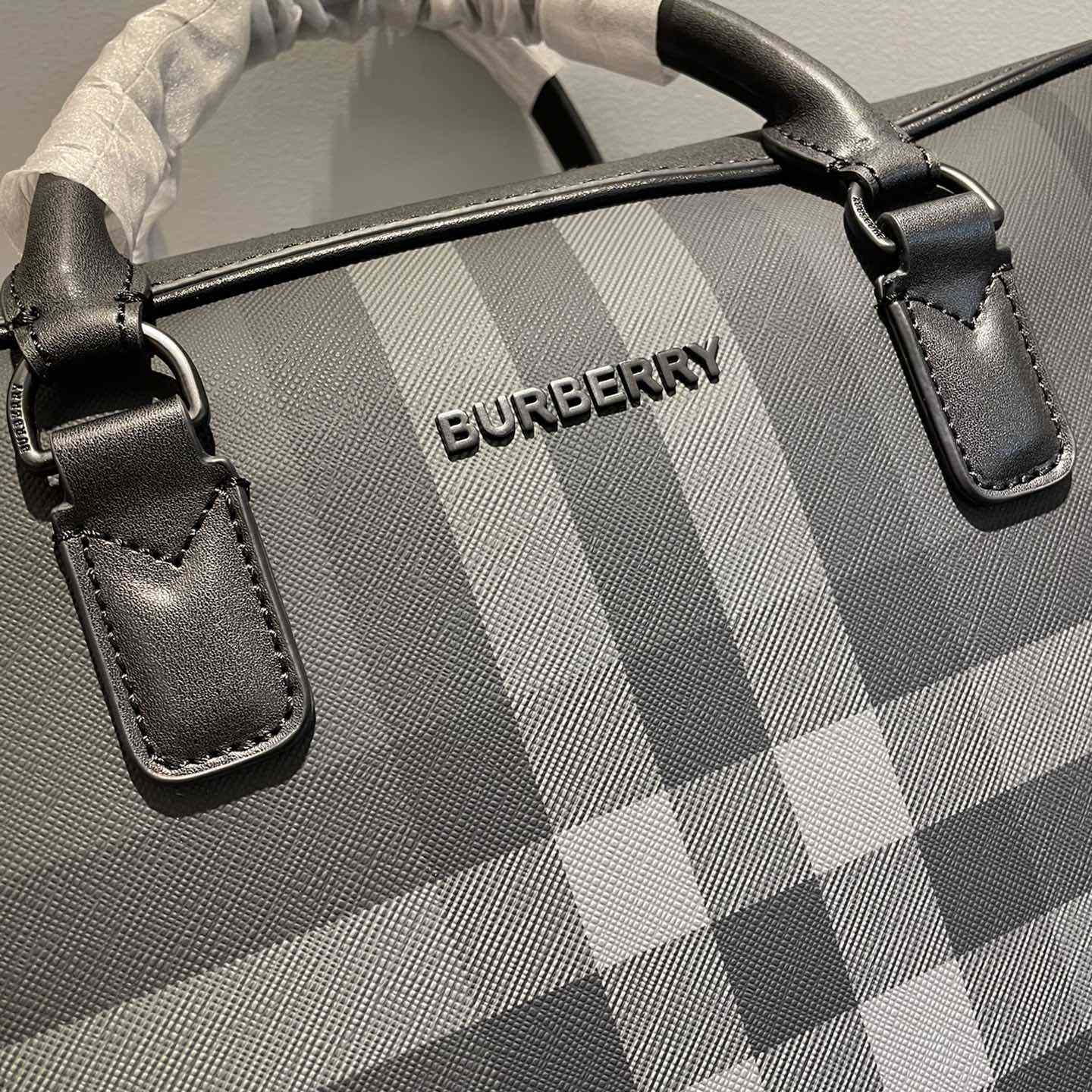 Burberry Ainsworth Checked Zipped Briefcase - DopestKickz