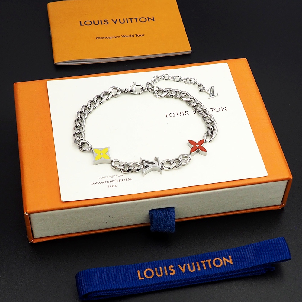 Louis Vuitton Monogram Row Bracelet  M1598A - DopestKickz