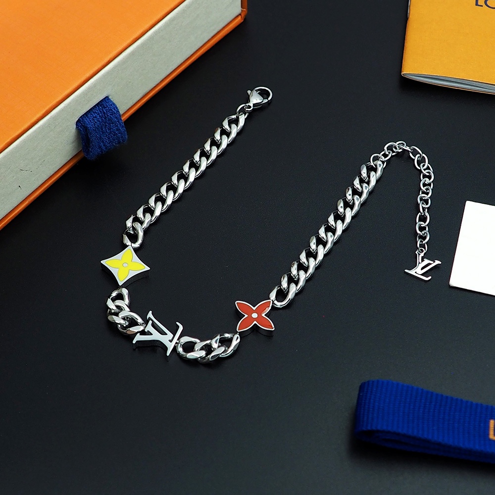 Louis Vuitton Monogram Row Bracelet  M1598A - DopestKickz