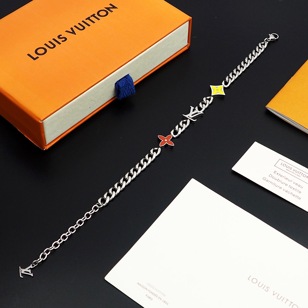 Louis Vuitton Monogram Row Bracelet  M1598A - DopestKickz