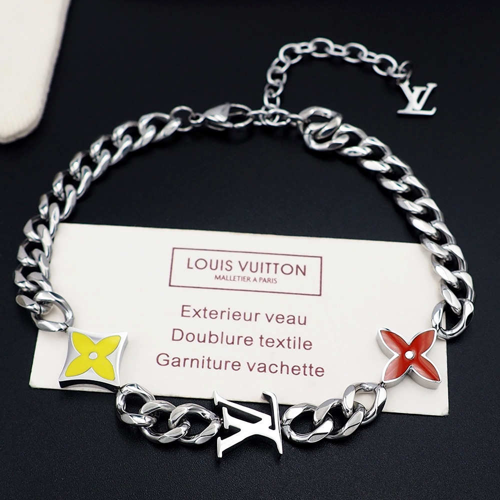 Louis Vuitton Monogram Row Bracelet  M1598A - DopestKickz