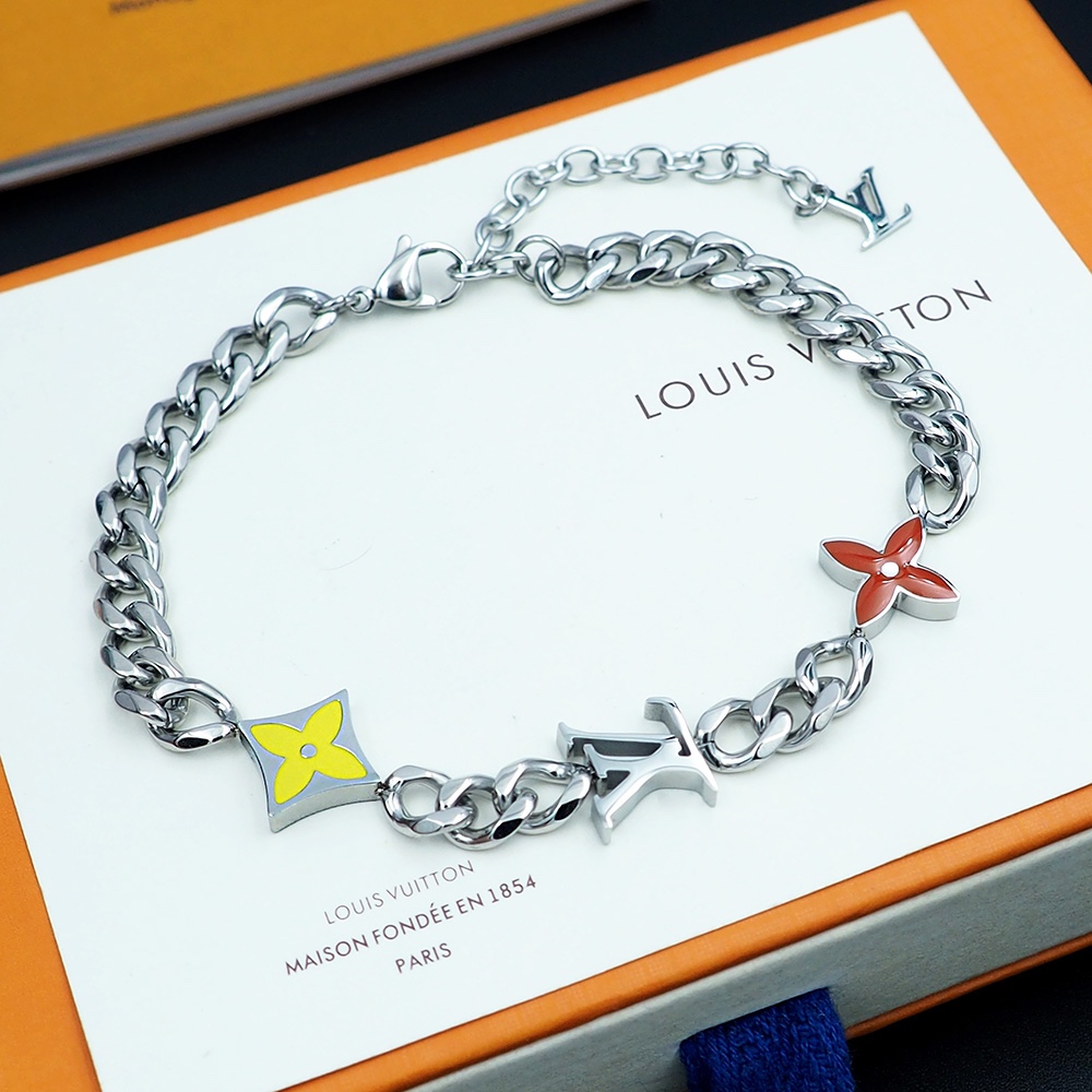 Louis Vuitton Monogram Row Bracelet  M1598A - DopestKickz