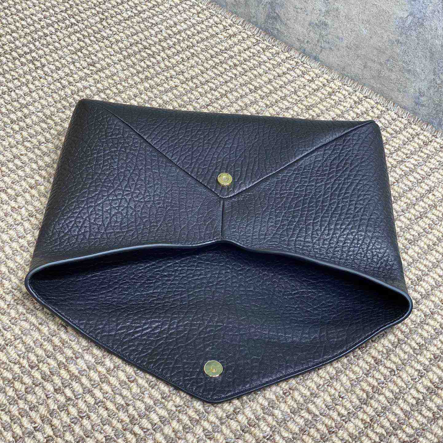 Saint Laurent Cassandre Large Envelope Pouch In Lambskin - DopestKickz