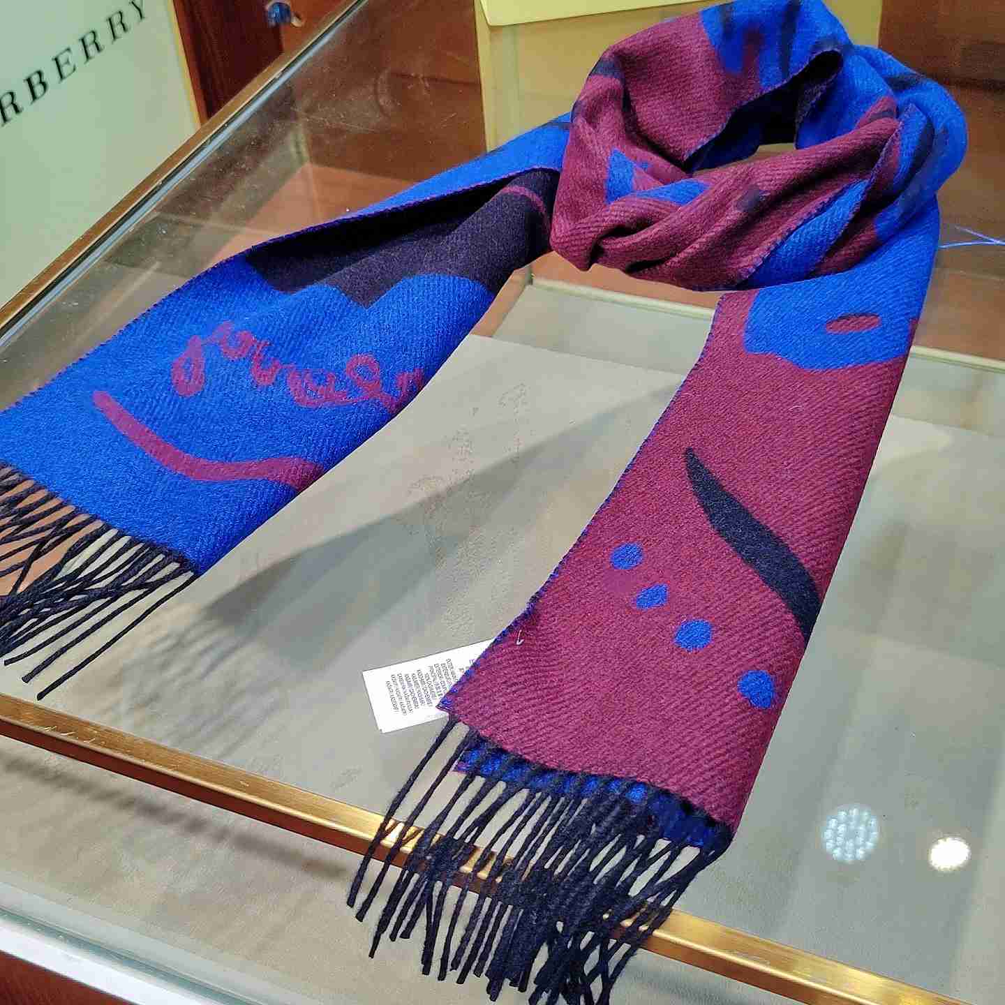 Burberry Mirrored Horse Cashmere Scarf - DopestKickz