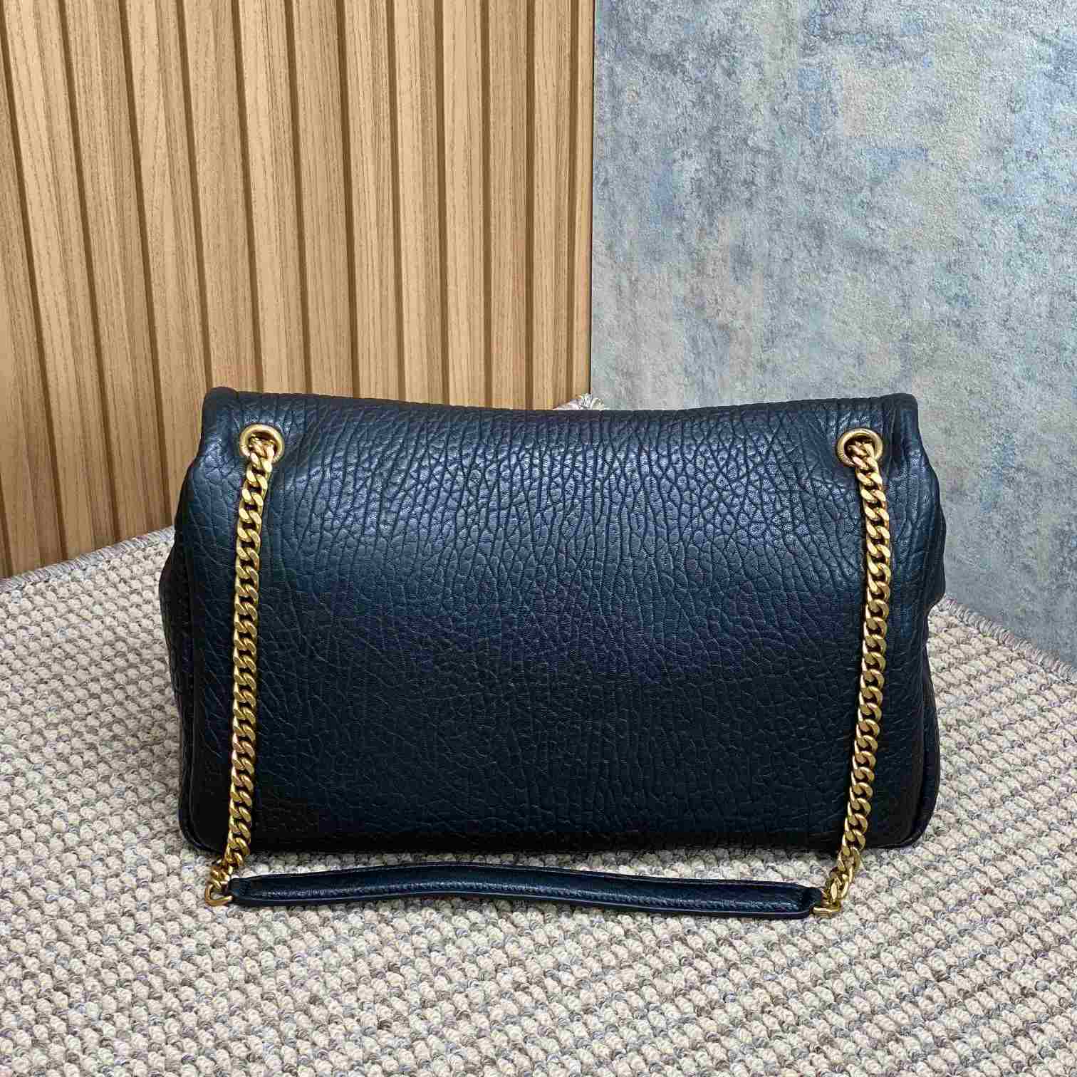 Saint Laurent Calypso Large In Grained Lambskin - DopestKickz