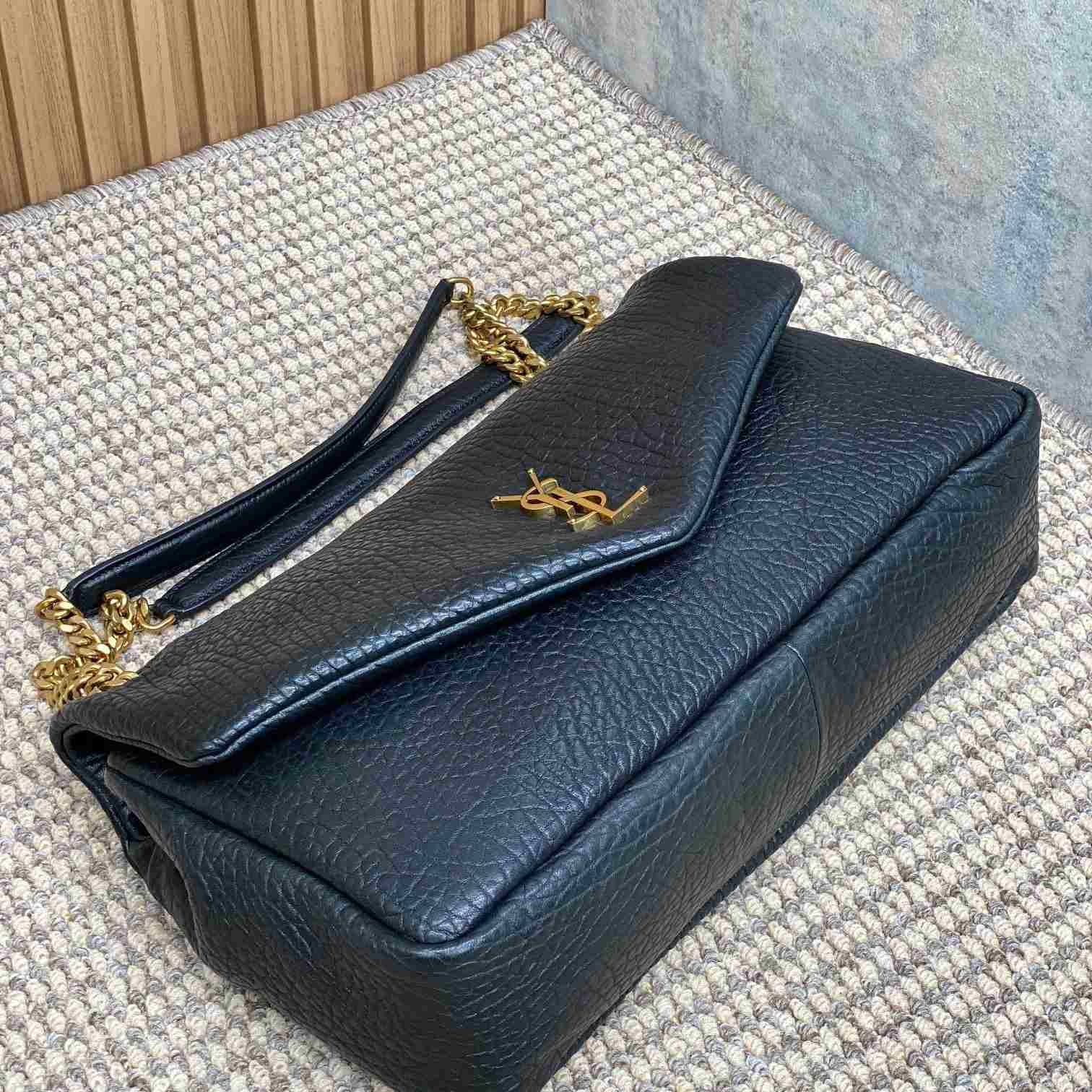 Saint Laurent Calypso Large In Grained Lambskin - DopestKickz