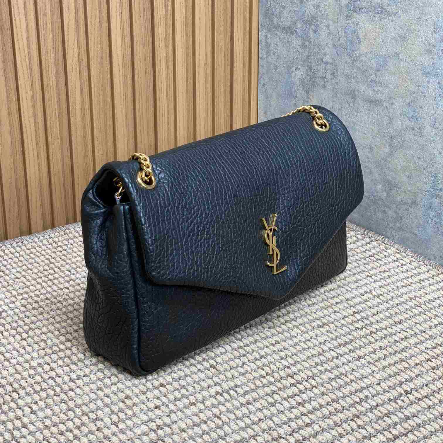 Saint Laurent Calypso Large In Grained Lambskin - DopestKickz