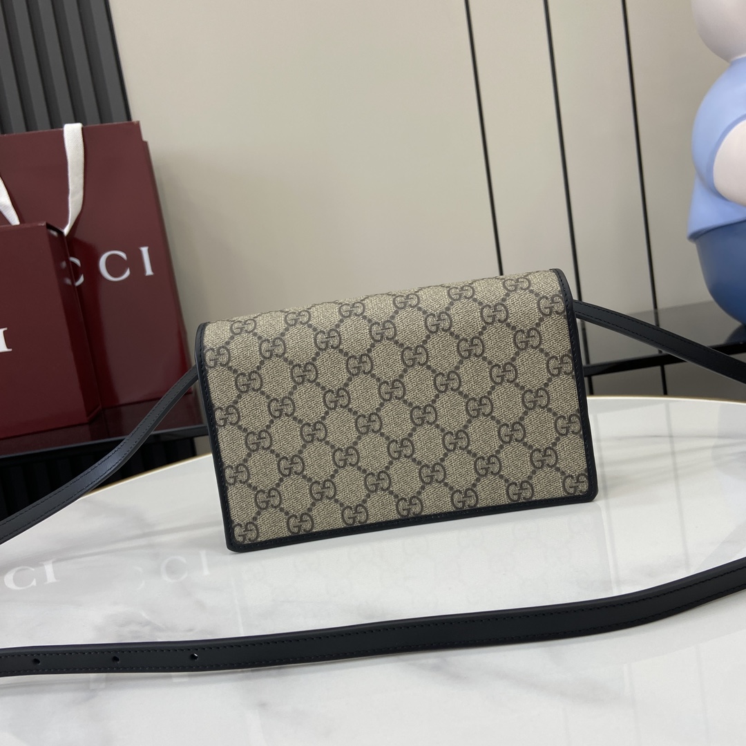 Gucci GG Emblem Super Mini Shoulder Bag - DopestKickz