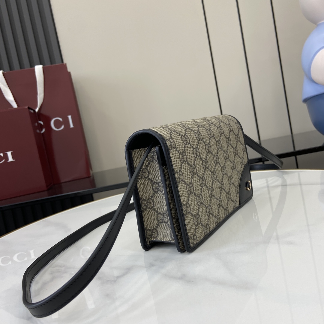 Gucci GG Emblem Super Mini Shoulder Bag - DopestKickz