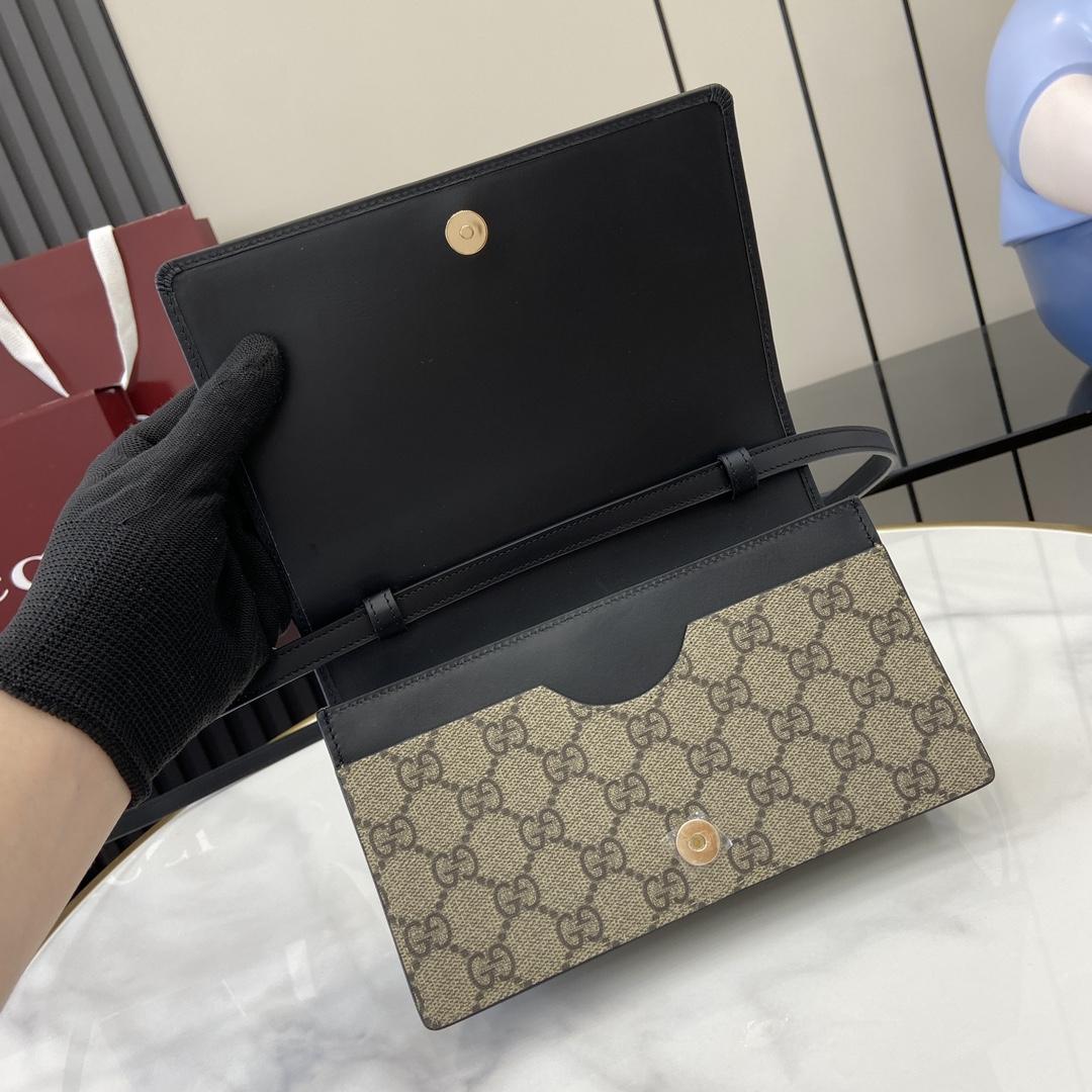 Gucci GG Emblem Super Mini Shoulder Bag - DopestKickz
