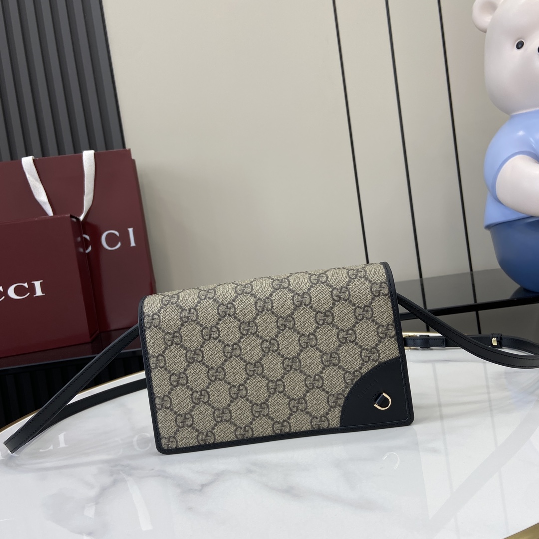 Gucci GG Emblem Super Mini Shoulder Bag - DopestKickz