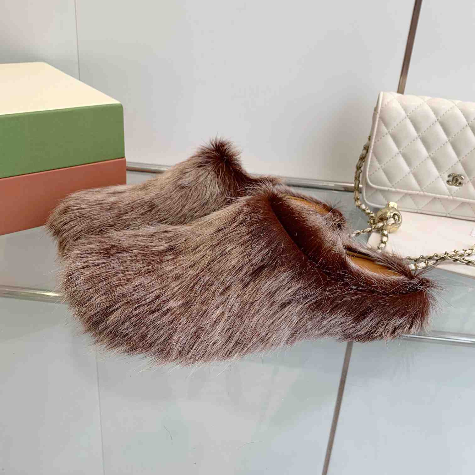 Marni Long Hair Calfskin Fussbett Sabot - DopestKickz