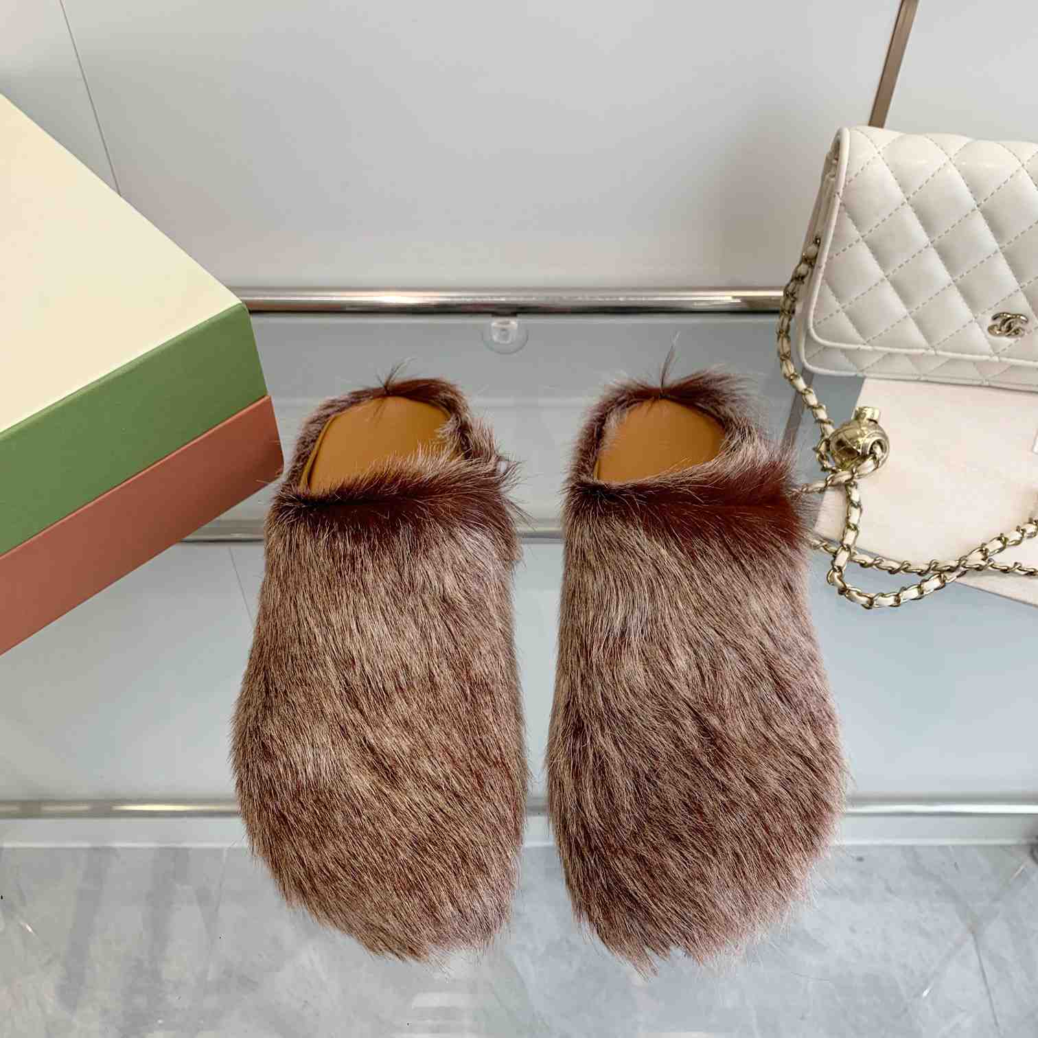 Marni Long Hair Calfskin Fussbett Sabot - DopestKickz