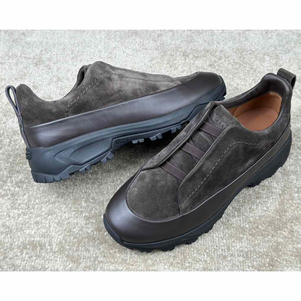 Zegna Suede And Leather Triple Stitch™ Monte Sneakers - DopestKickz