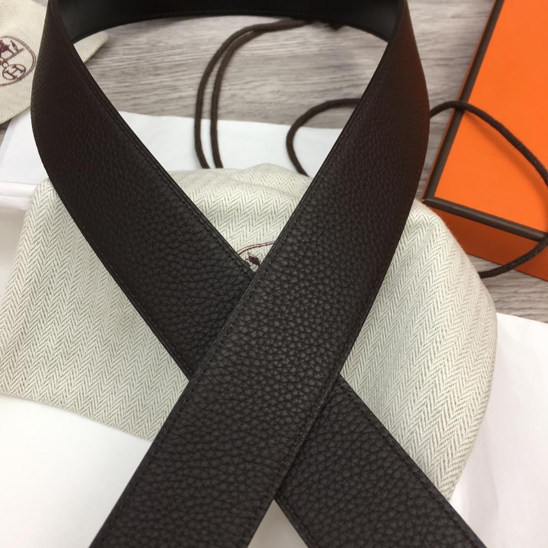 Hermes Leather H Buckle Belt - DopestKickz