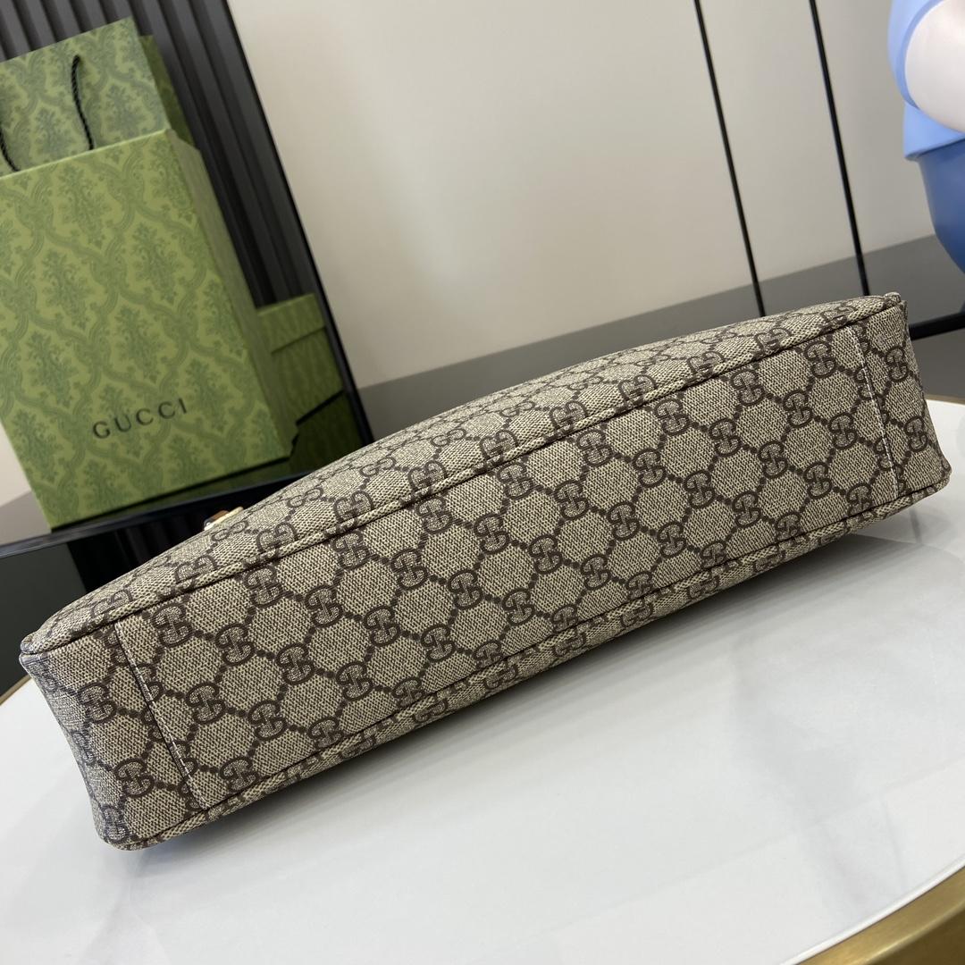 Gucci GG Emblem Large Shoulder Bag - DopestKickz