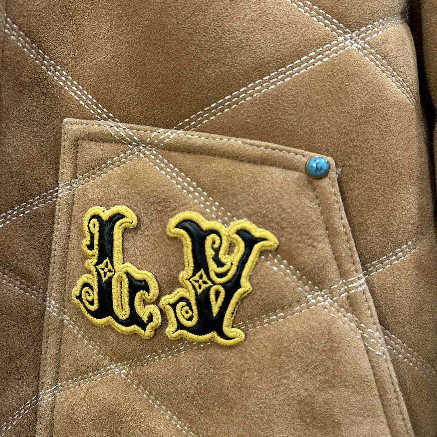 Louis Vuitton Embroidered Shearling Workwear Blouson   1AFXIM - DopestKickz